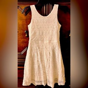 Children’s Place white sleeveless lace overlay dress. Great condition.  10/12